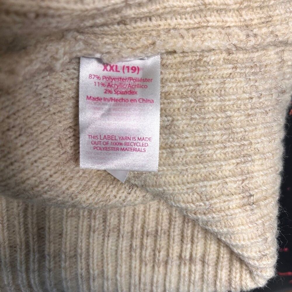 No Boundaries Knit Sweater Vest Womens XXL Beige Button Front V-Neck Boucle - Picture 9 of 10